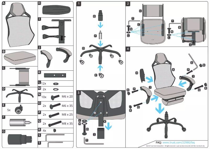 Page 1 de la notice Manuel utilisateur Trust Rona GXT 706