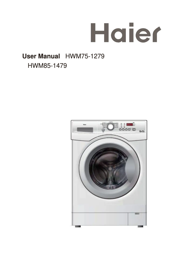 Page 1 de la notice Manuel utilisateur Haier HWM85-1479