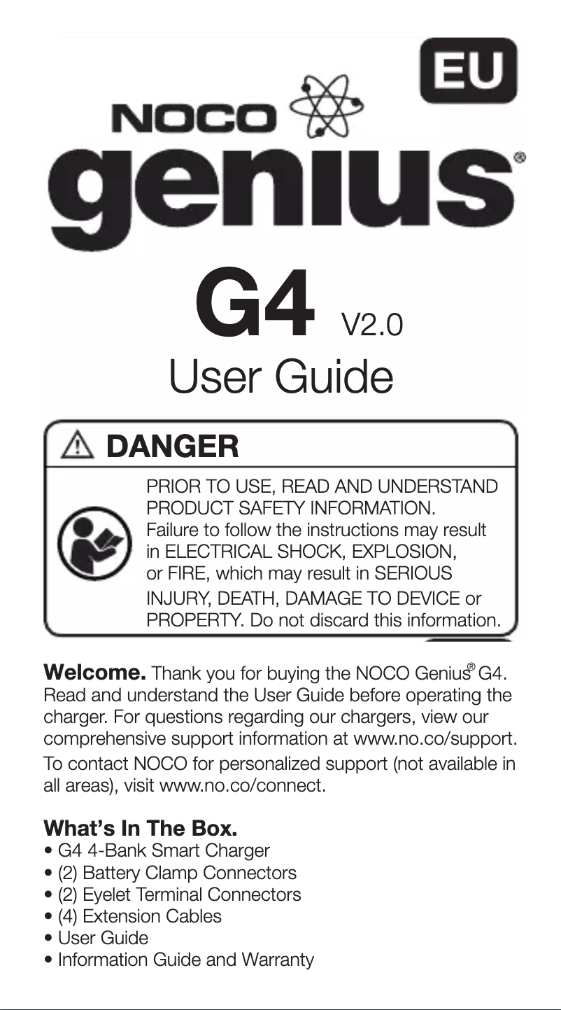 Image de la première page du manuel de l'appareil Genius G4