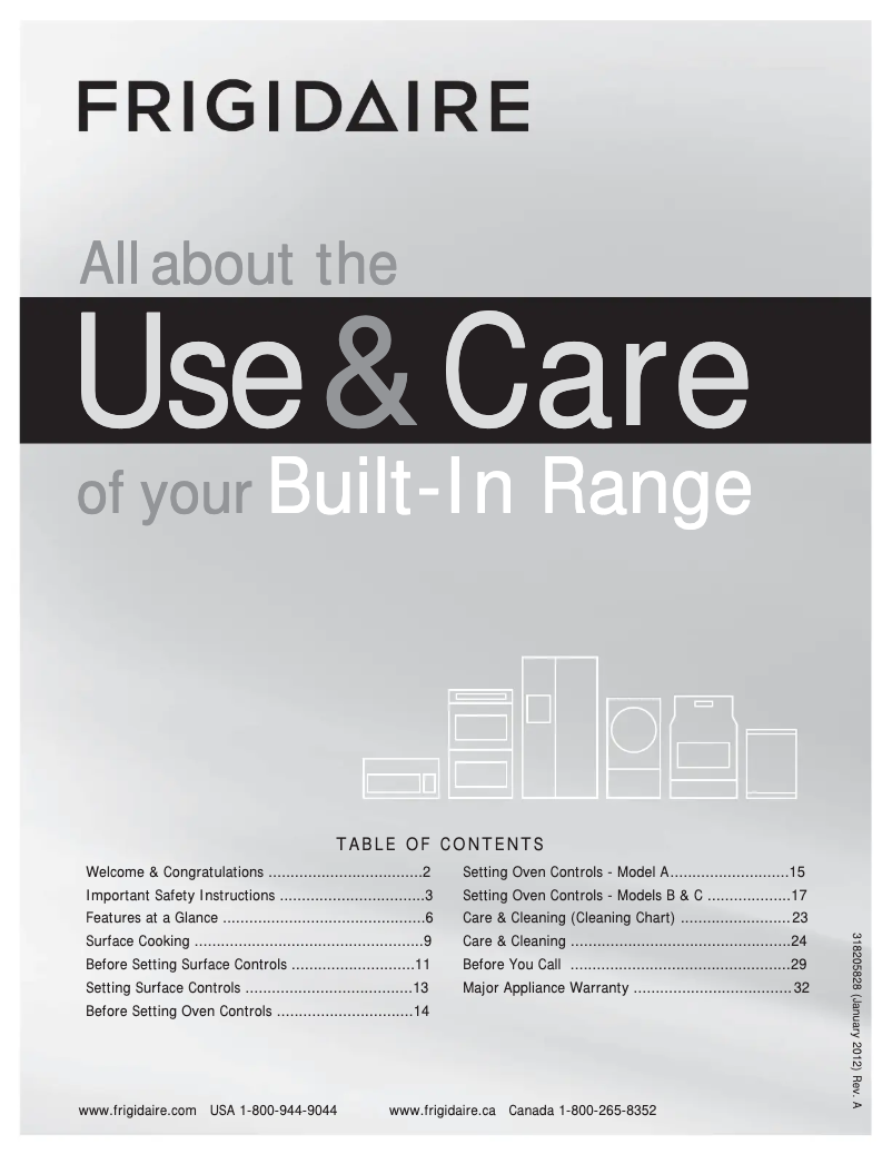 Page n°1 - Manuel utilisateur Frigidaire FFES3025LS