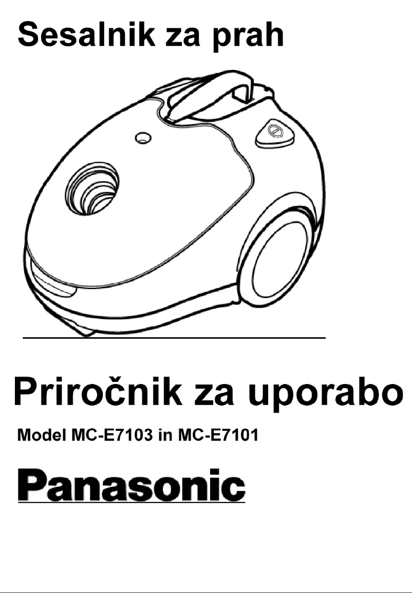 Page 1 de la notice Manuel utilisateur Panasonic MC-E7101