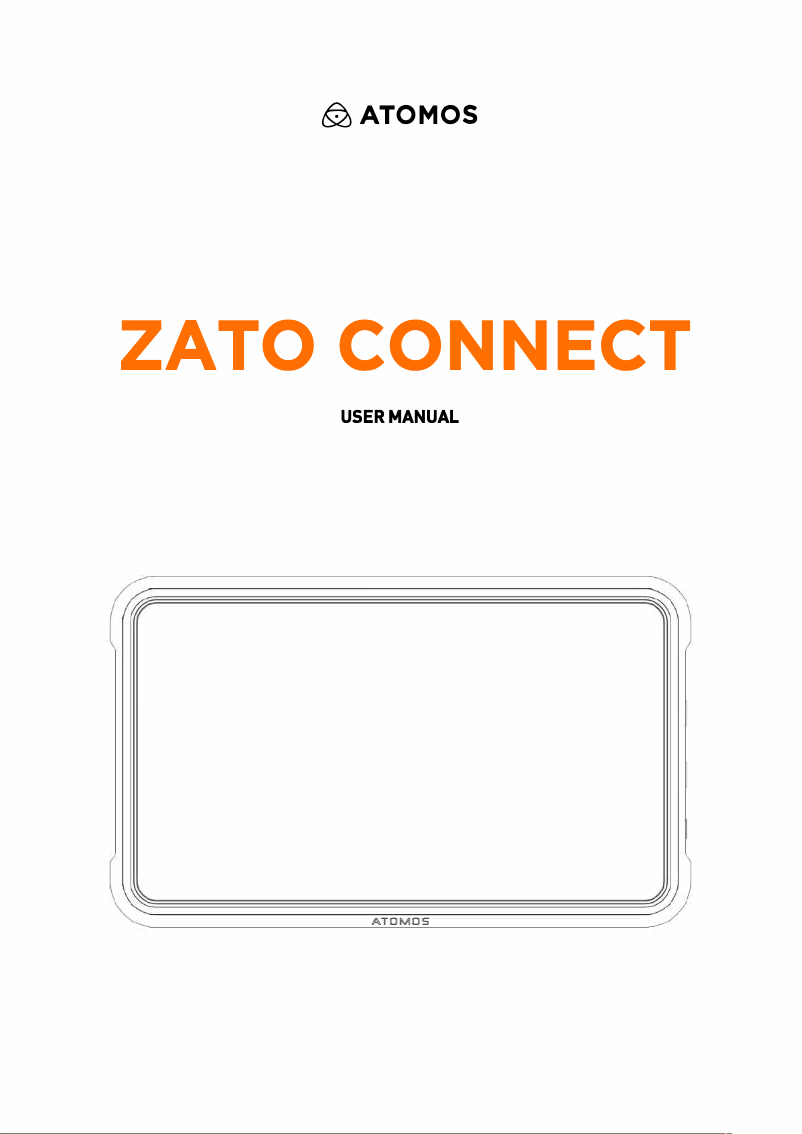 Page 1 de la notice Manuel utilisateur Atomos Zato CONNECT