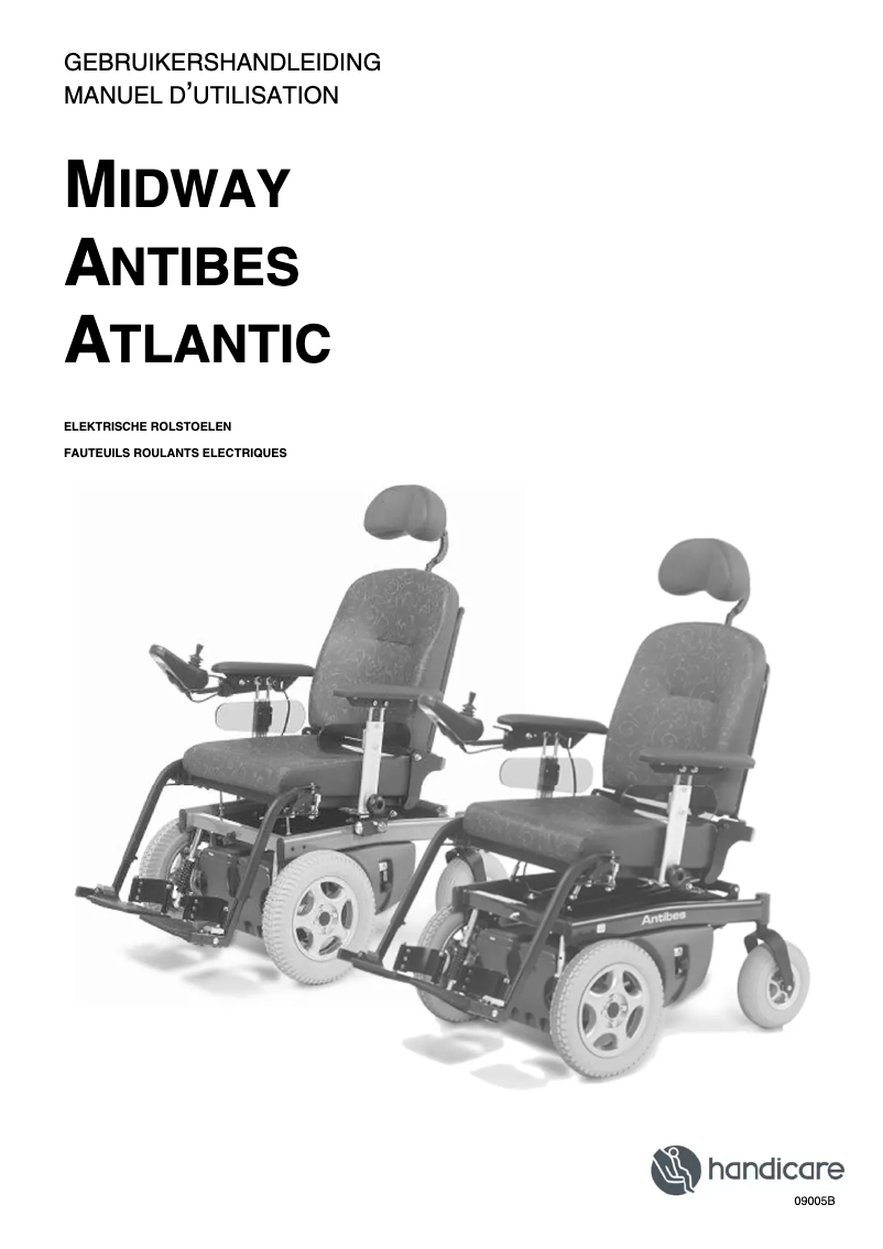 Page 1 of the manual User Manual Handicare Atlantic