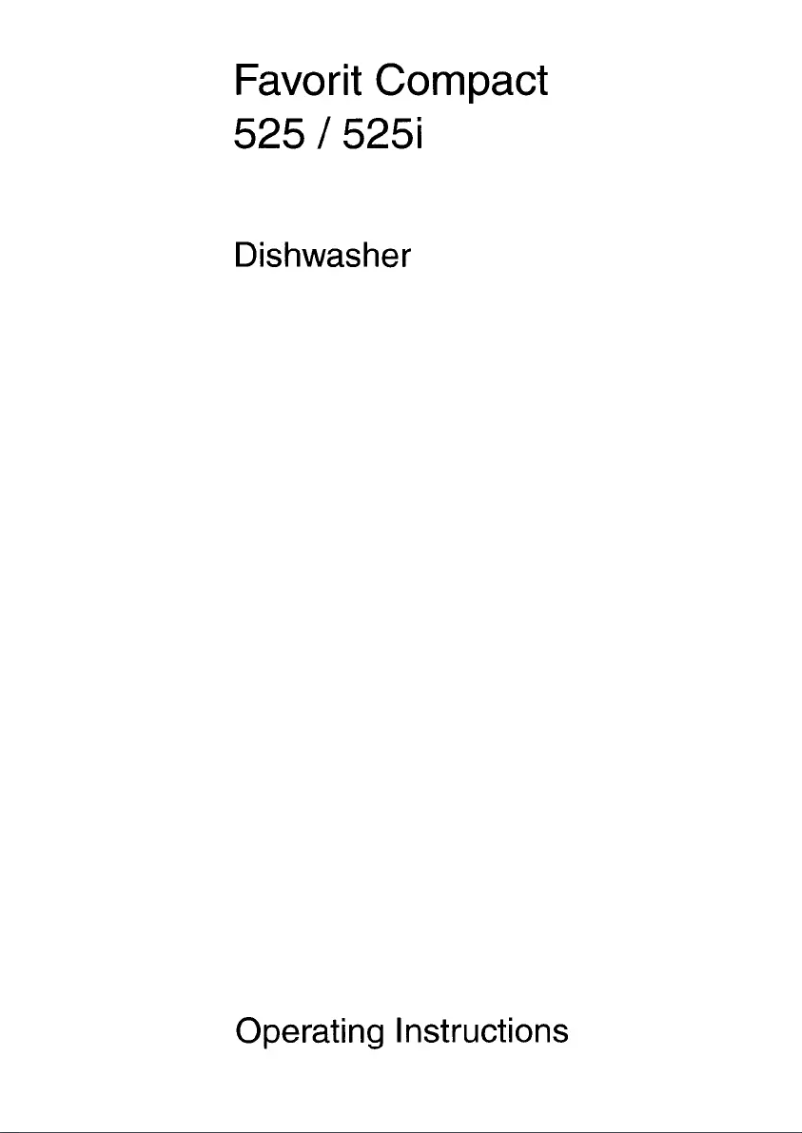 Página 1 del manual Manual de usuario AEG Favorit Compact 525ID