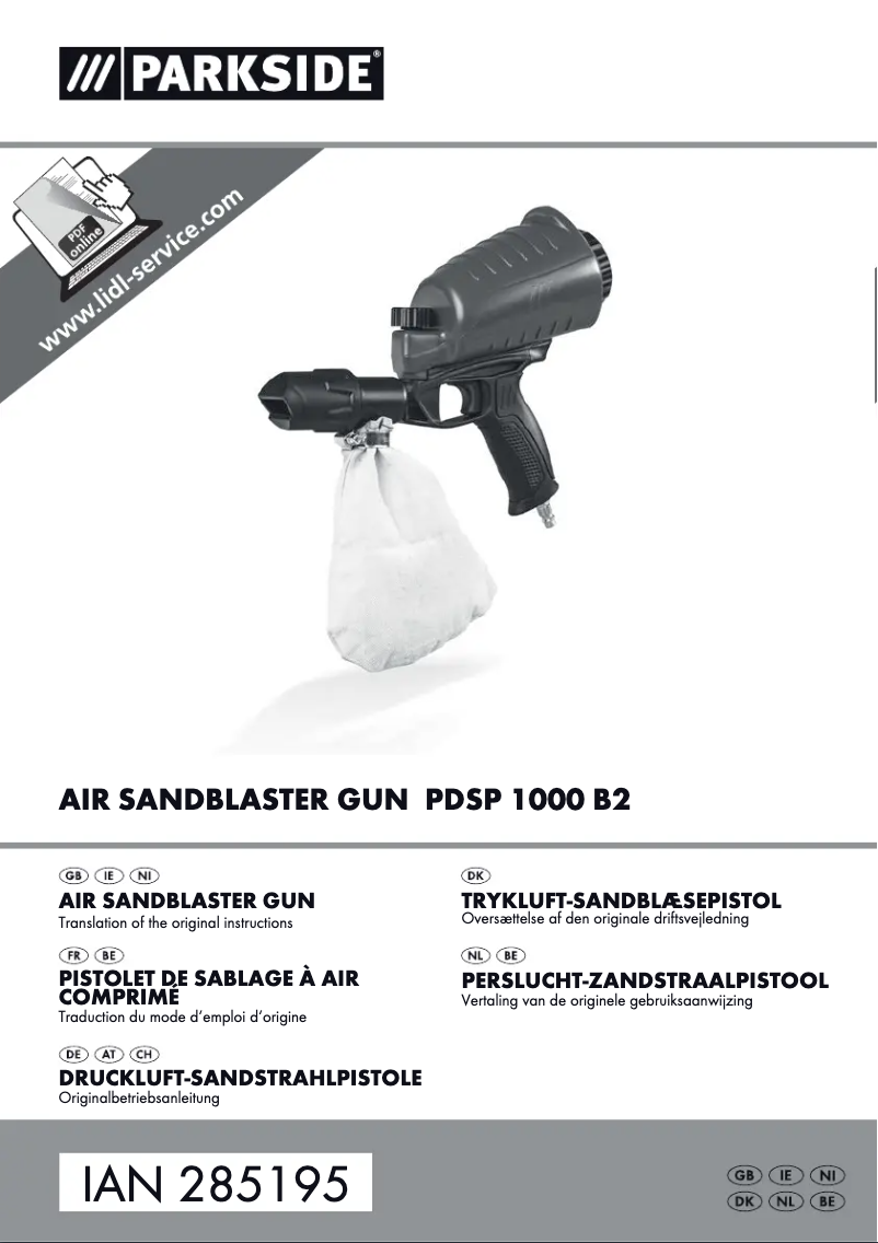 Page n°1 - Manuel utilisateur Parkside PDSP 1000 B2