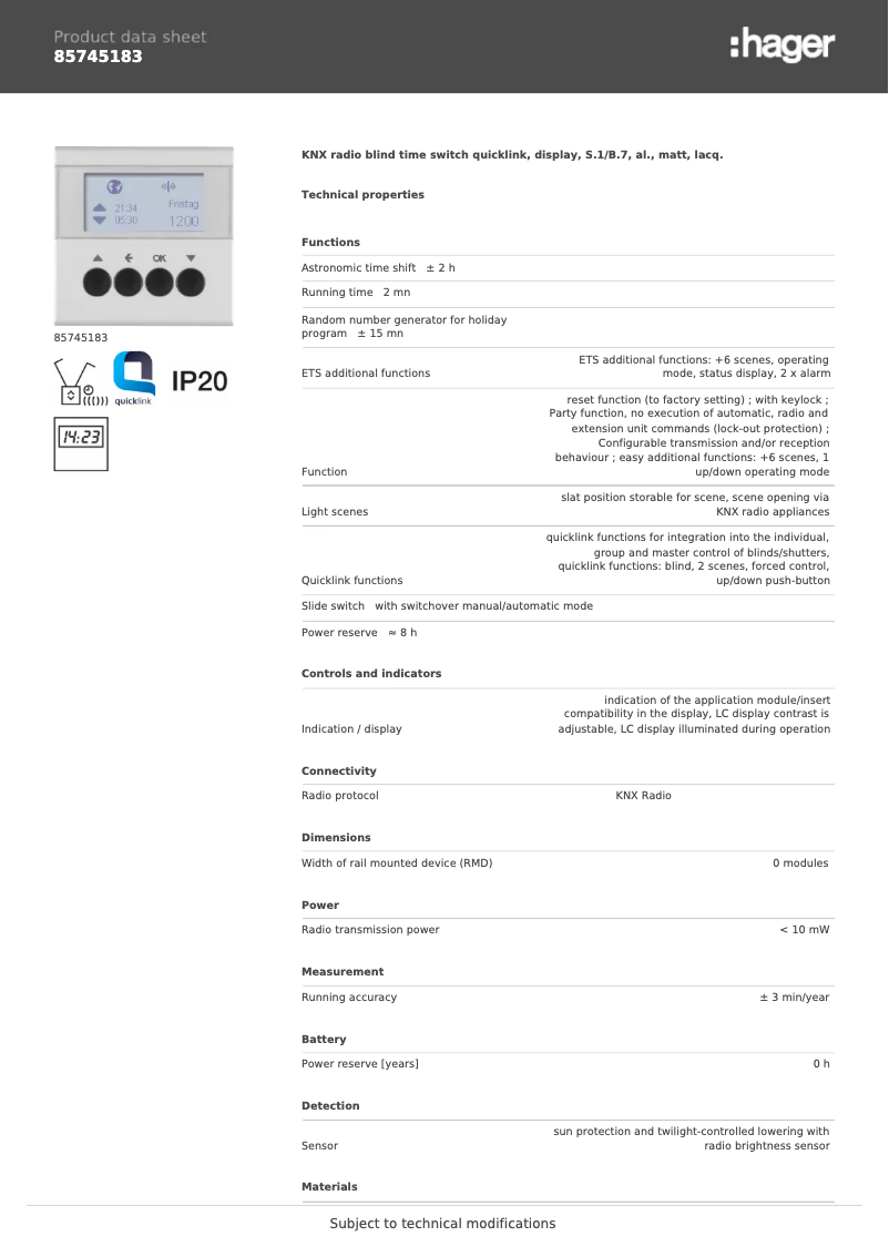 Image de la première page du manuel de l'appareil 85745183