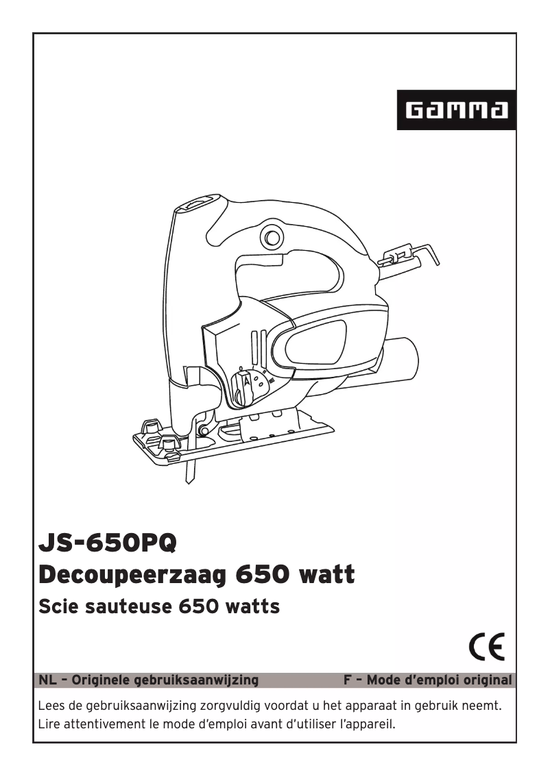 Page n°1 - Manuel utilisateur Gamma JS-650PQ