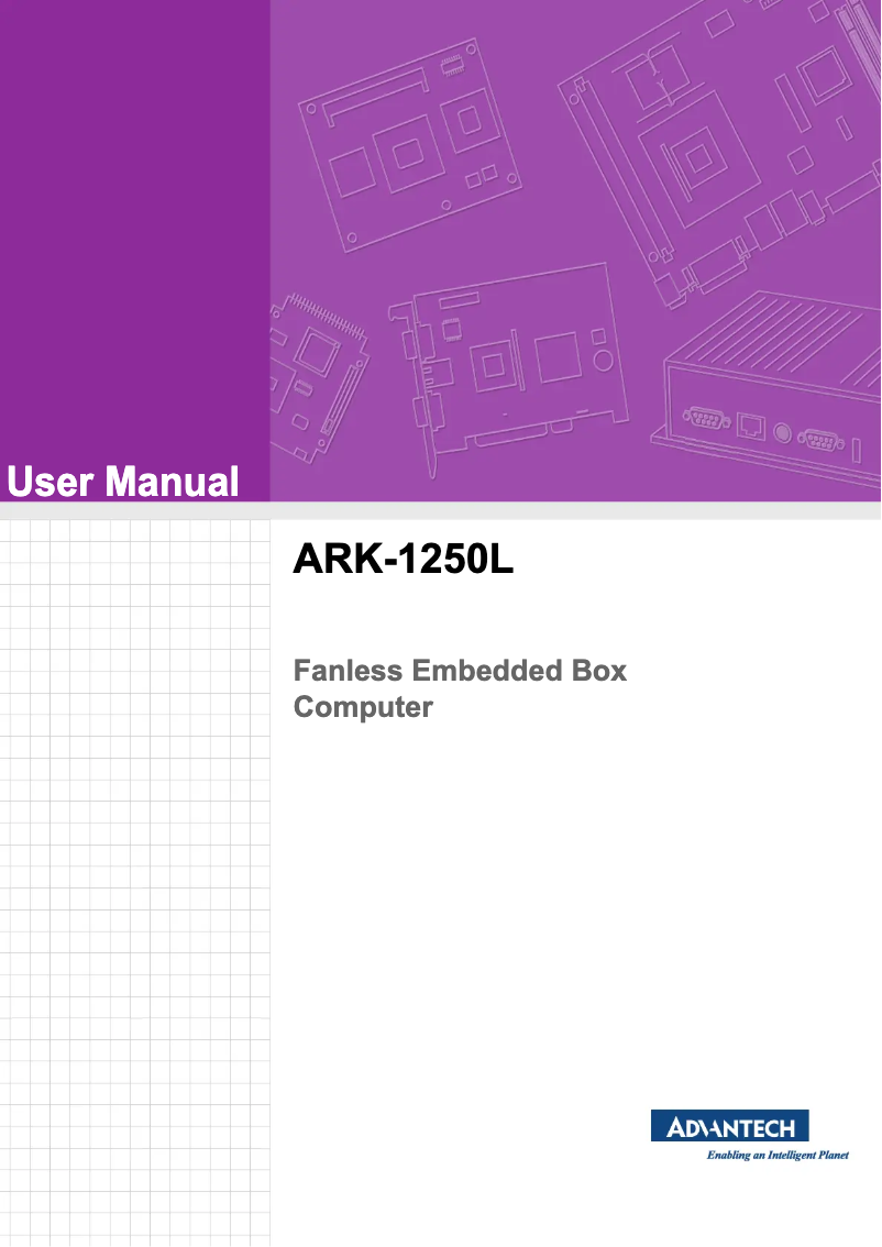 Image de la première page du manuel de l'appareil ARK-1250L-U2A1