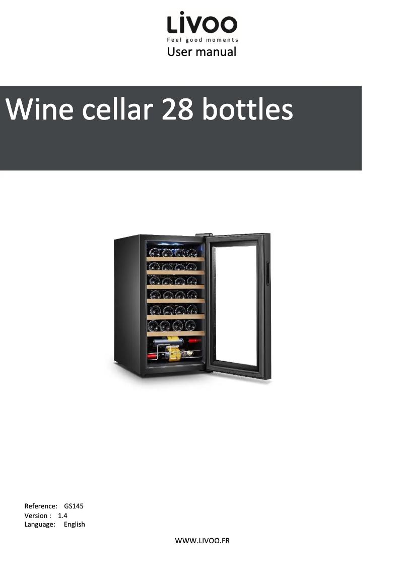 Page n°1 - Manuel utilisateur Livoo GS145