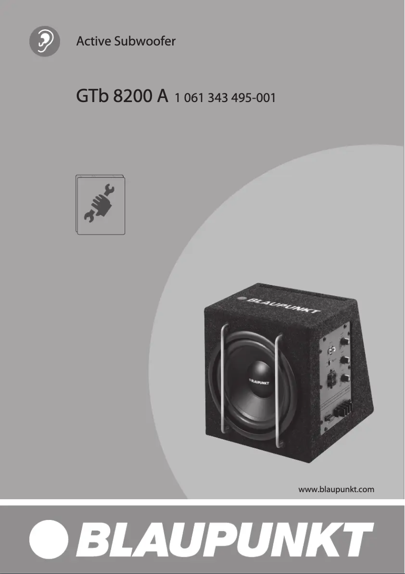 Page 1 de la notice Manuel utilisateur Blaupunkt GTb 8200 A