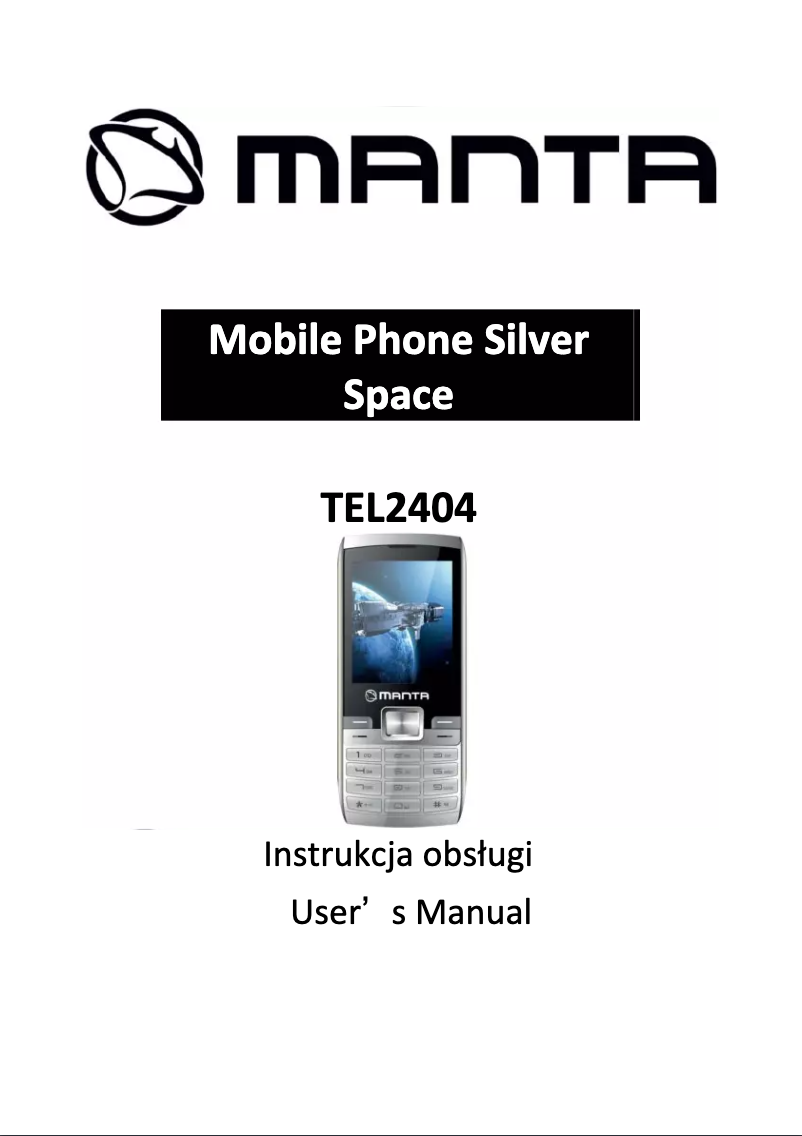 Page 1 de la notice Manuel utilisateur Manta TEL2404