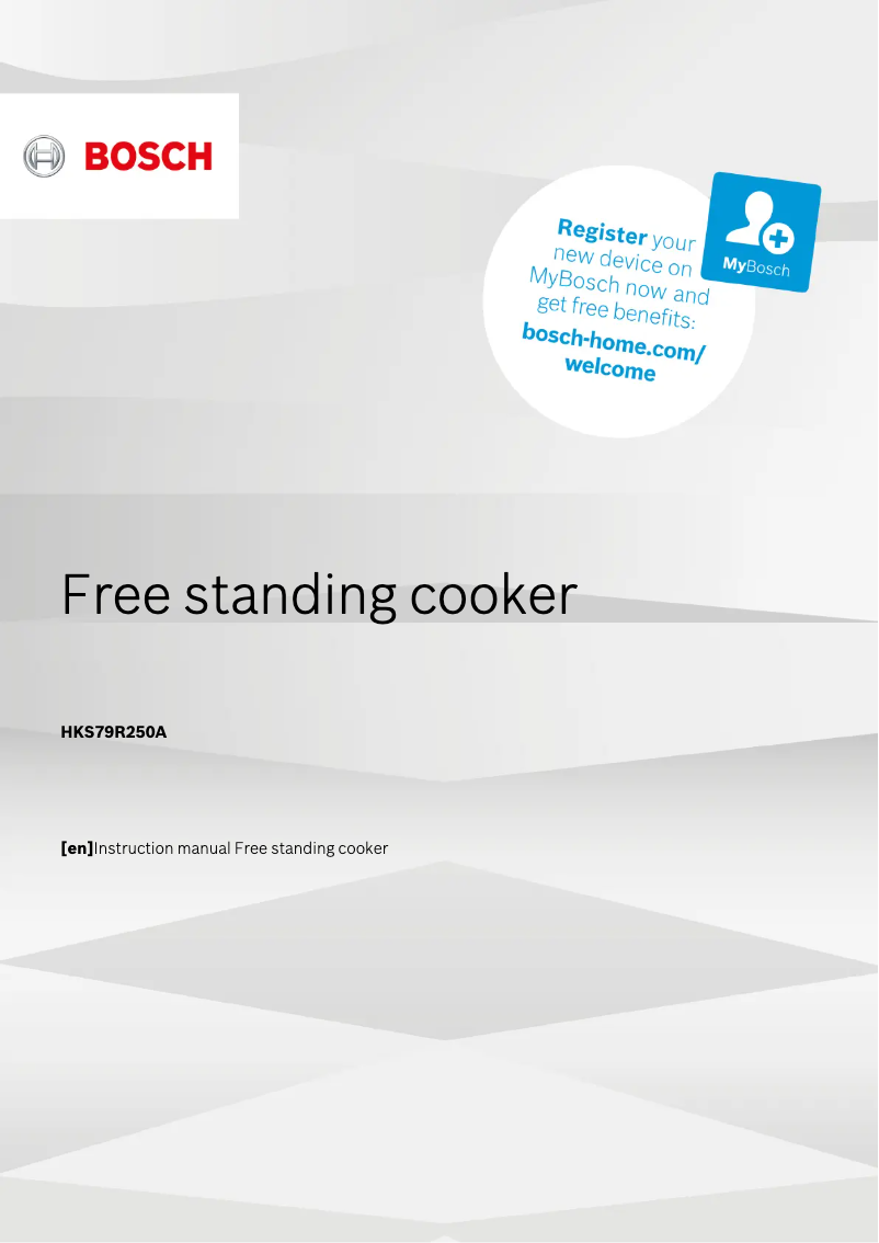 Page 1 of the manual User Manual Bosch HKS79R250A