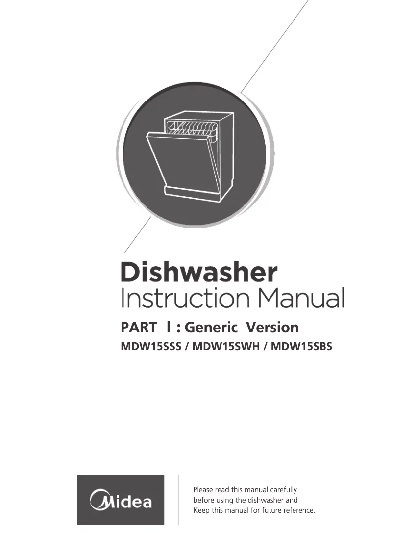 Page n°1 - Manuel utilisateur Midea MDW15SSS