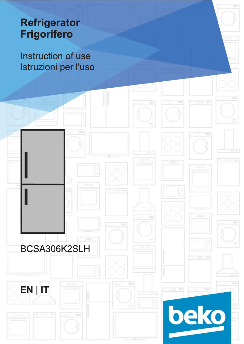Image de la première page du manuel de l'appareil BCSA306K2SLH