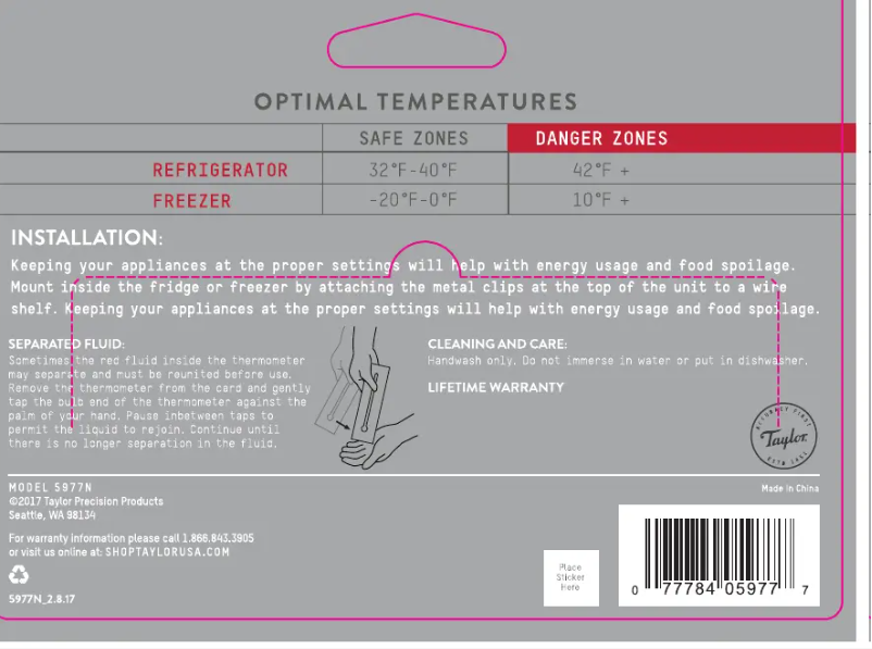 Image de la première page du manuel de l'appareil 5977N