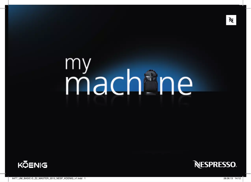 Page n°1 - Manuel utilisateur Koenig Nespresso Inissia B03136