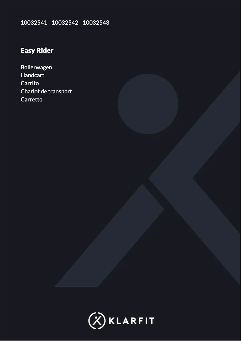 Page 1 de la notice Manuel utilisateur Waldbeck Easy Rider