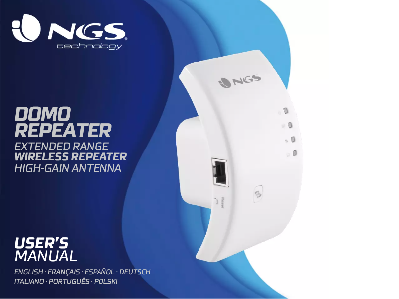 Página 1 del manual Manual de usuario NGS Domo Repeater