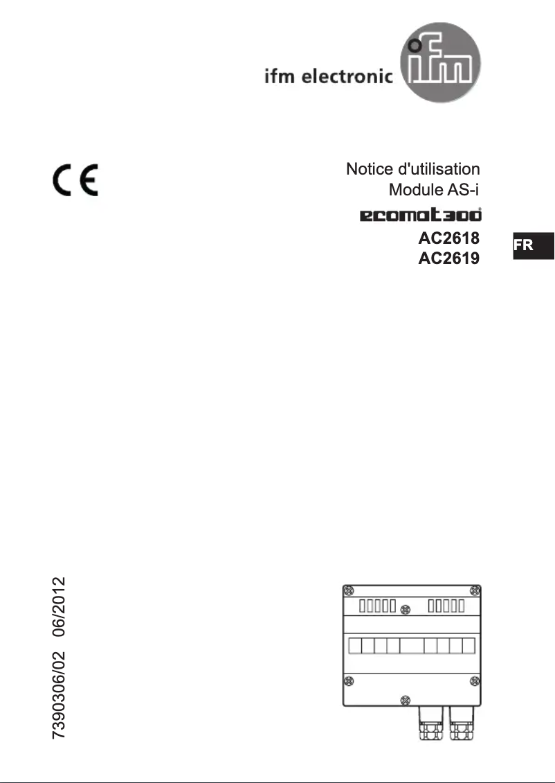 Page n°1 - Manuel utilisateur IFM AC2619