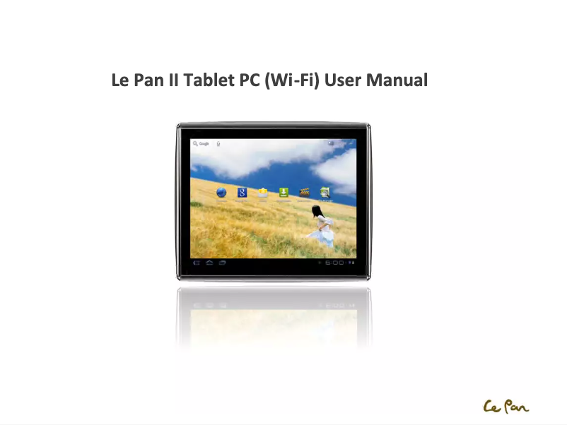 Page n°1 - Manuel utilisateur Le Pan II Tablet PC
