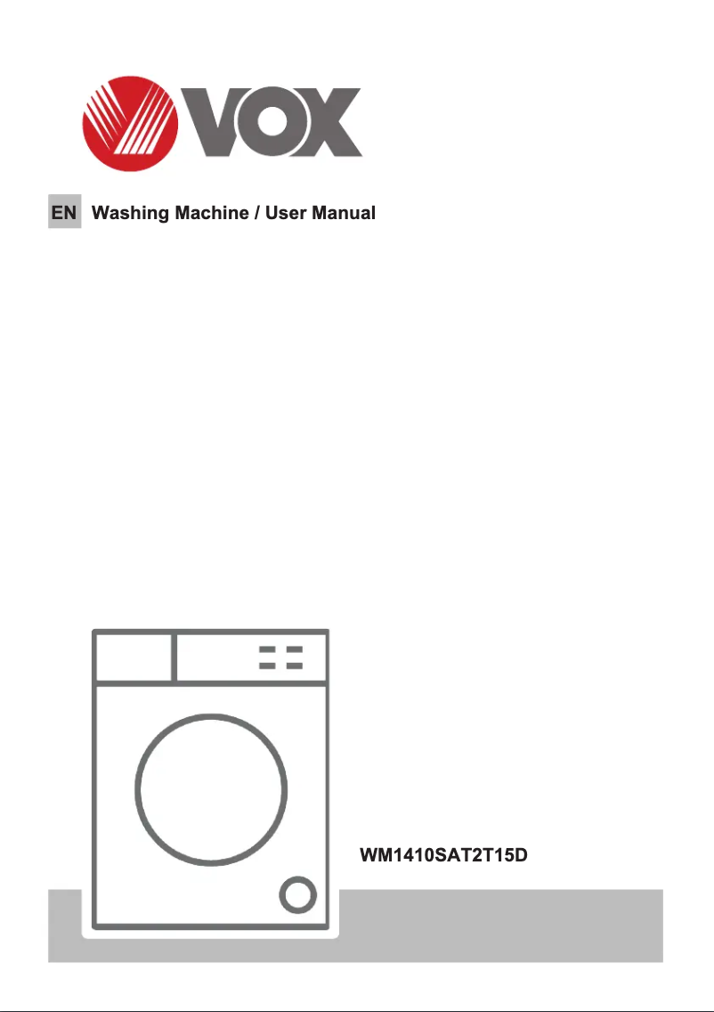 Page 1 de la notice Manuel utilisateur VOX WM1410-SAT2T15D