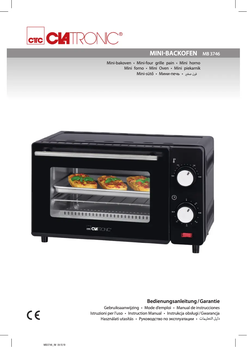 Image de la première page du manuel de l'appareil MB 3746