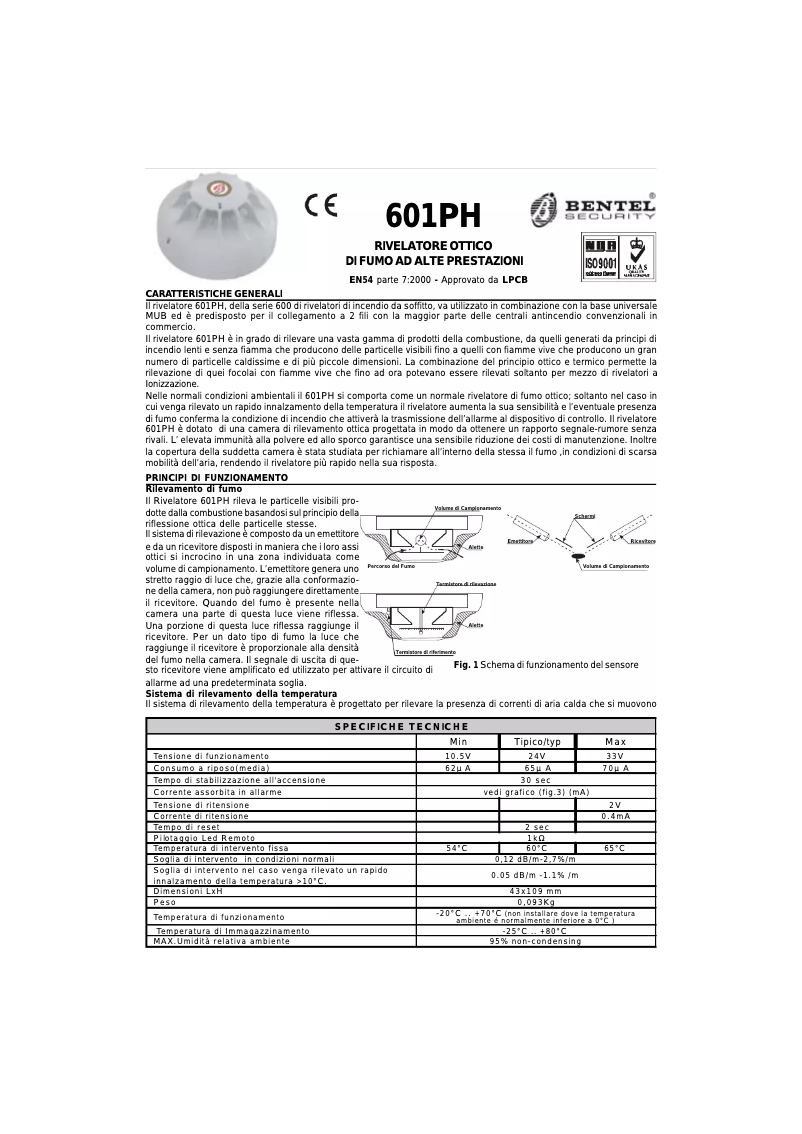 Imagen de la primera página del manual del dispositivo 601PH