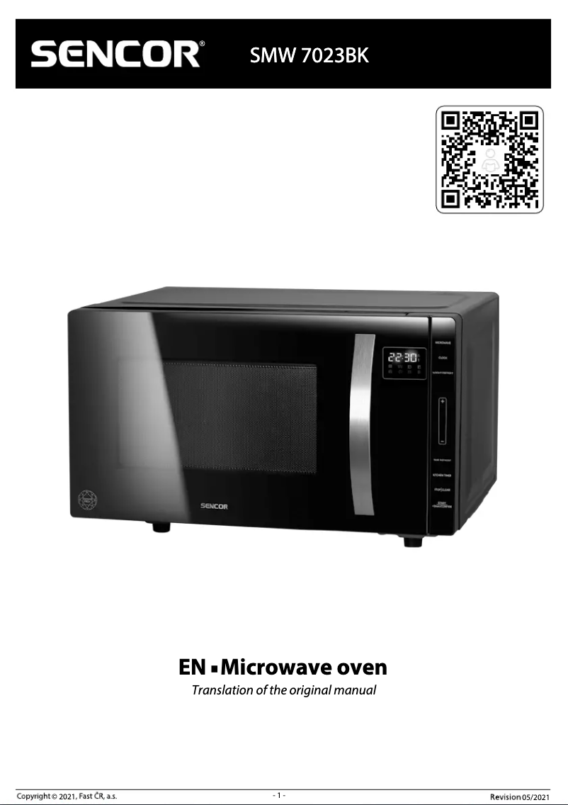 Image de la première page du manuel de l'appareil SMW 7023BK