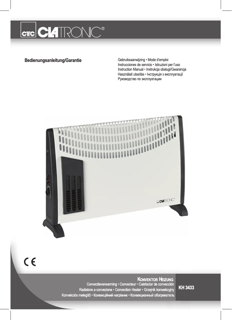 Página 1 del manual Manual de usuario Clatronic KH 3433