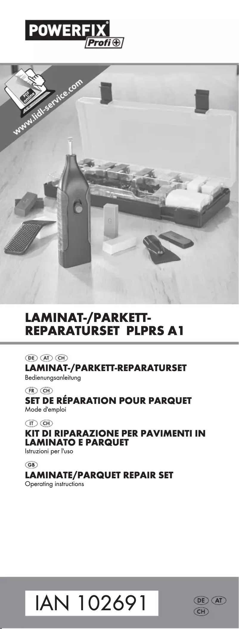 Page 1 de la notice Manuel utilisateur Powerfix PLPRS A1