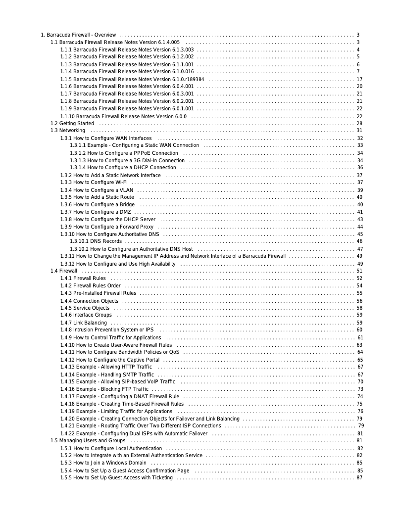 Image de la première page du manuel de l'appareil Firewall X600