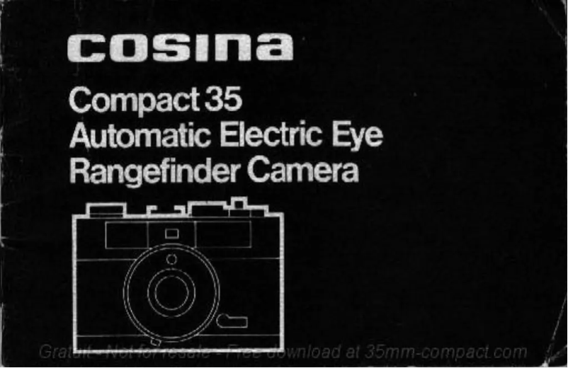 Page 1 de la notice Manuel utilisateur Cosina Compact 35