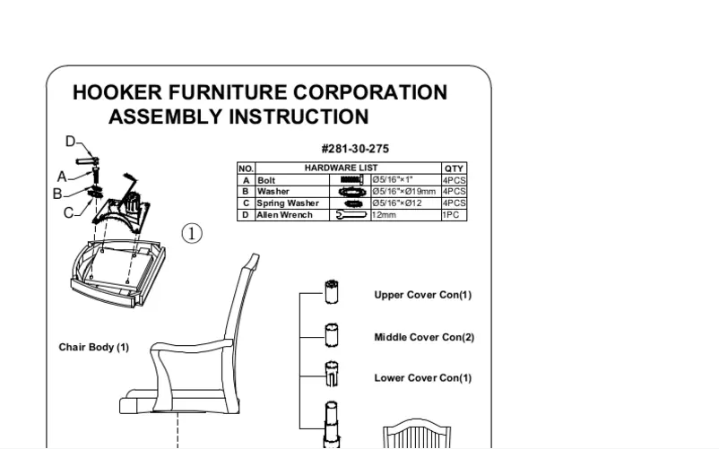 Page 1 de la notice Manuel utilisateur Hooker 281-30-275