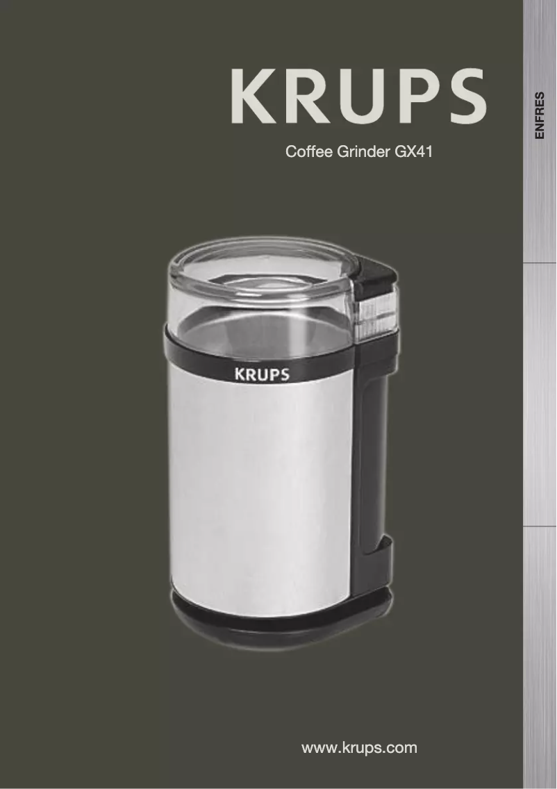 Page n°1 - Manuel utilisateur Krups GX4100