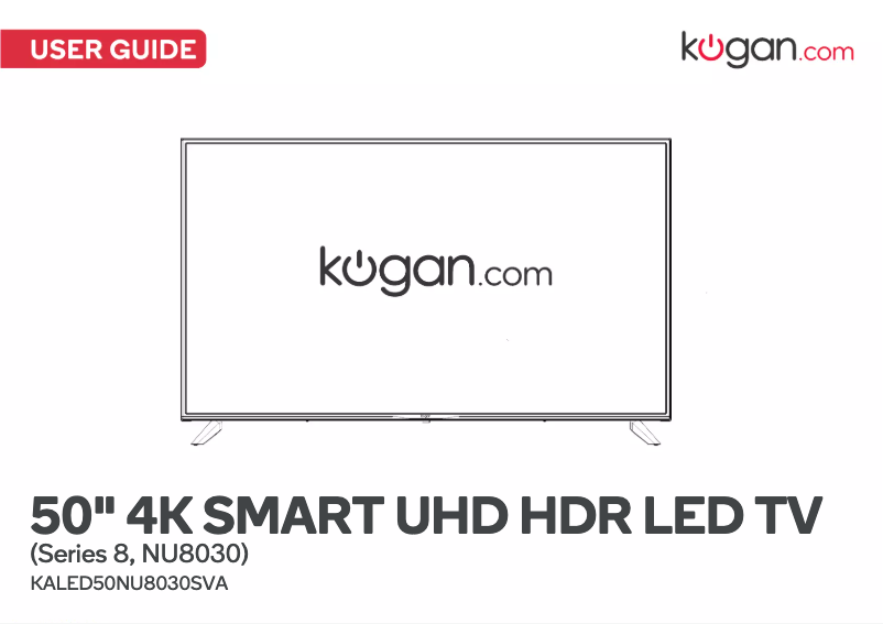 Image de la première page du manuel de l'appareil NU8030