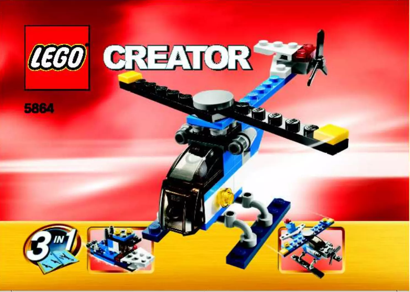 Page n°1 - Manuel utilisateur Lego Creator 5864