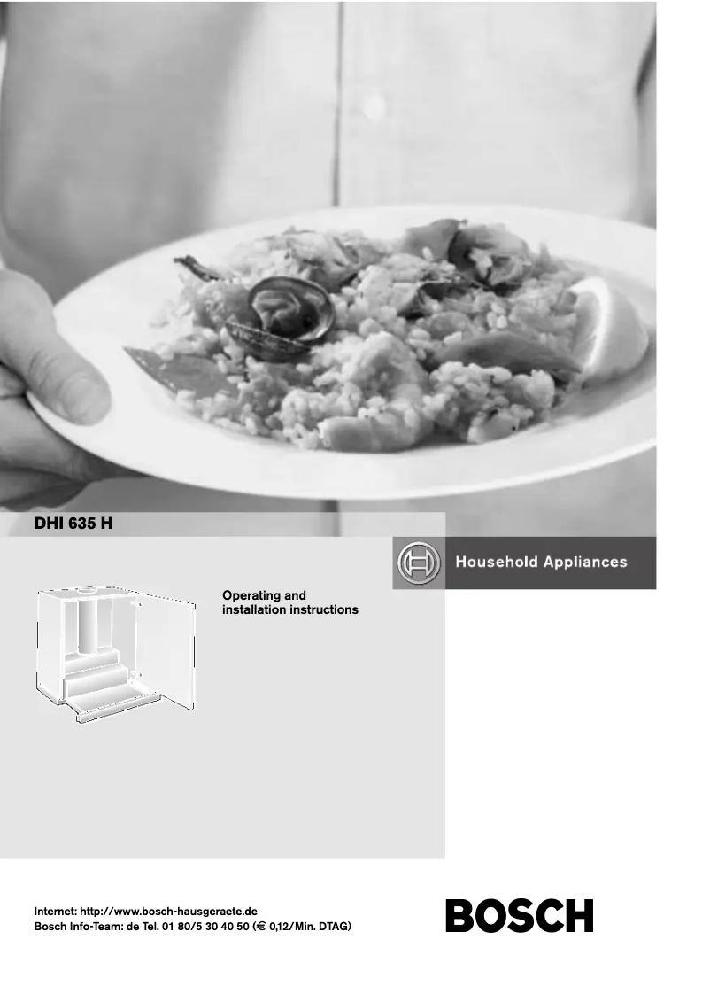 Page 1 de la notice Manuel utilisateur Bosch DHI635HGB