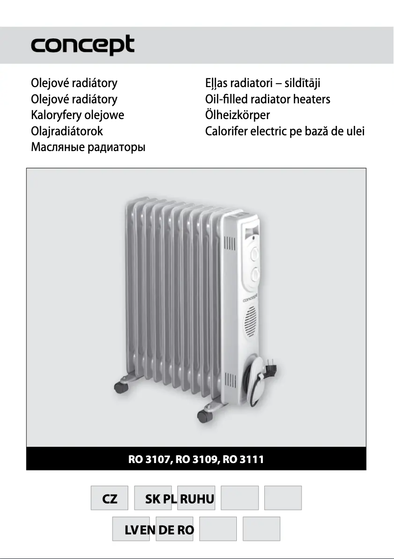 Page n°1 - Manuel utilisateur Concept RO-3109