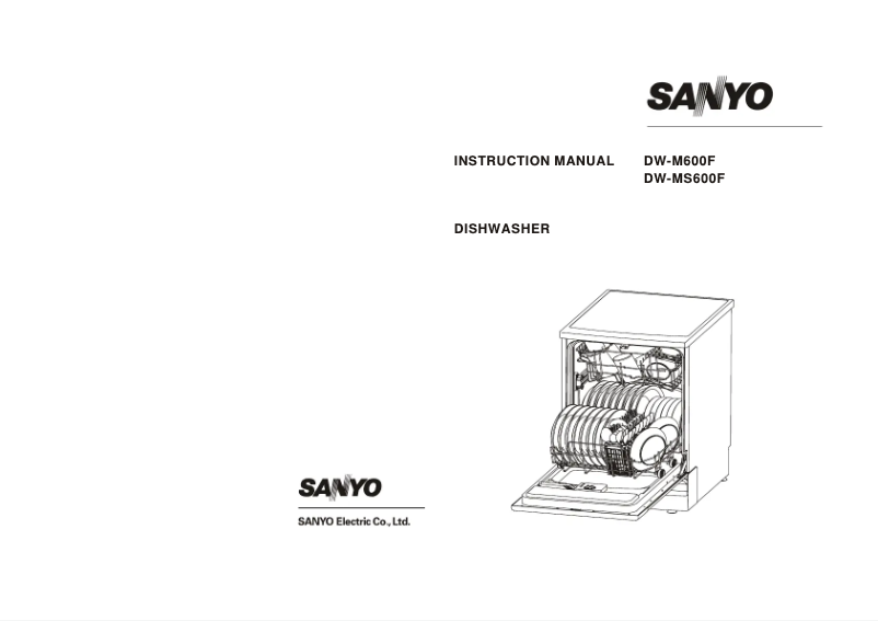Page 1 de la notice Manuel utilisateur Sanyo DW-MS600F