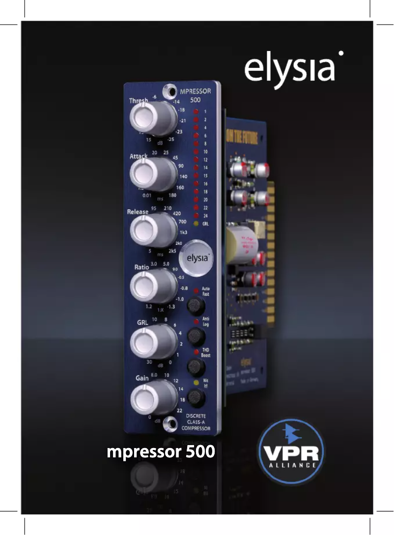 Imagen de la primera página del manual del dispositivo mpressor 500