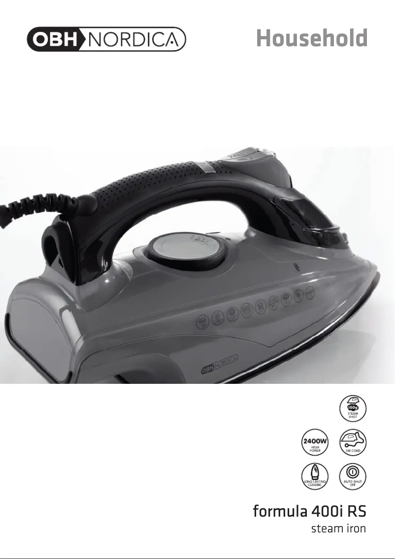 Page 1 de la notice Manuel utilisateur OBH Nordica Formula 400i RS