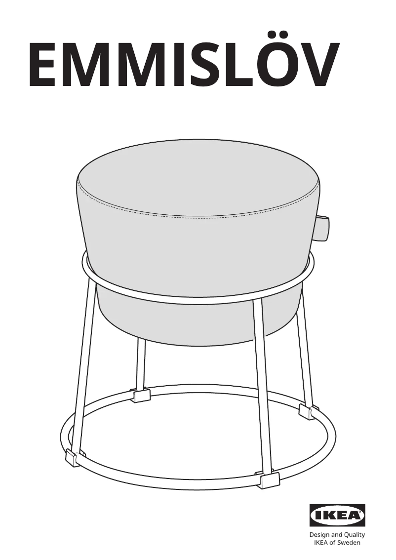 Page 1 de la notice Manuel utilisateur Ikea EMMISLÖV 905.702.46