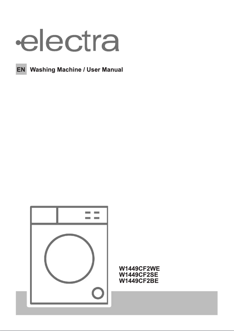Page 1 de la notice Manuel utilisateur Electra W1449CF2WE