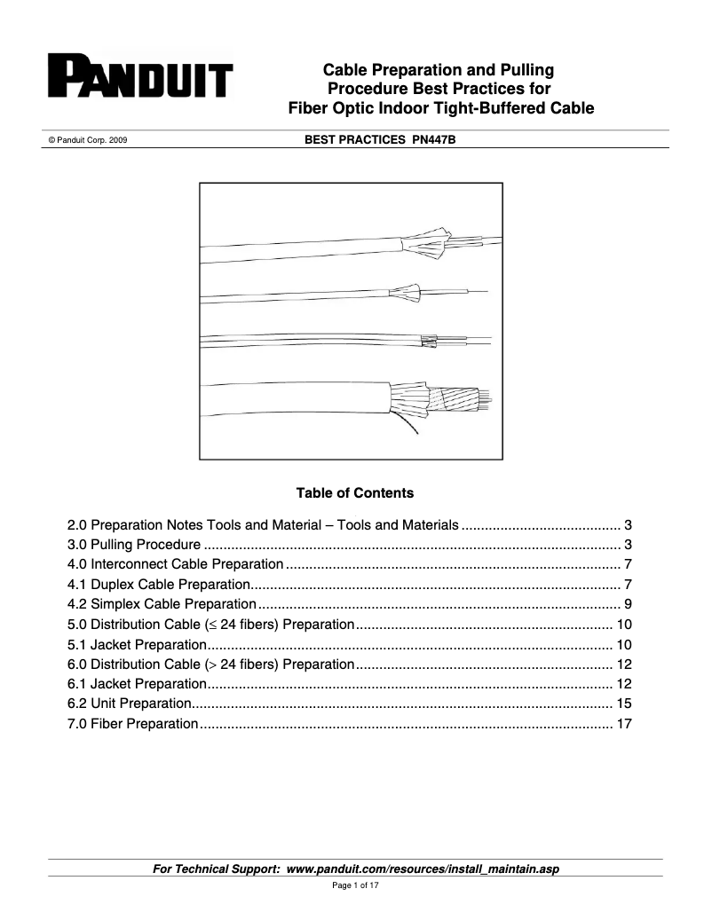 Page 1 de la notice Manuel utilisateur Panduit FSDP912Y
