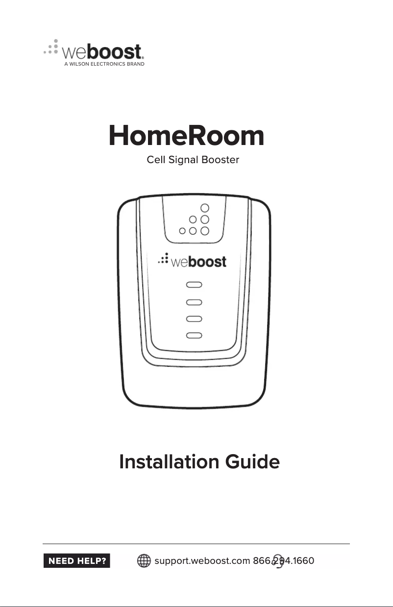 Page n°1 - Manuel utilisateur Wilson weBoost Home Room