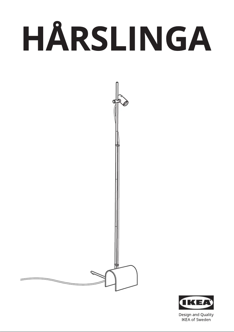 Image de la première page du manuel de l'appareil HÅRSLINGA 205.564.99