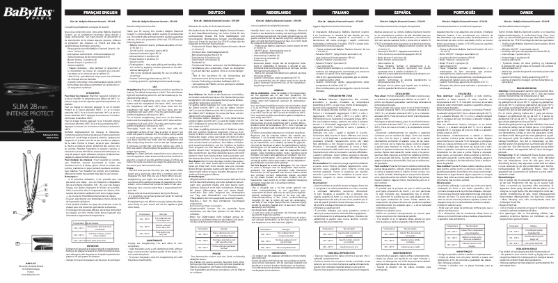 Page 1 de la notice Manuel utilisateur BaByliss Diamond Ceramic ST327E
