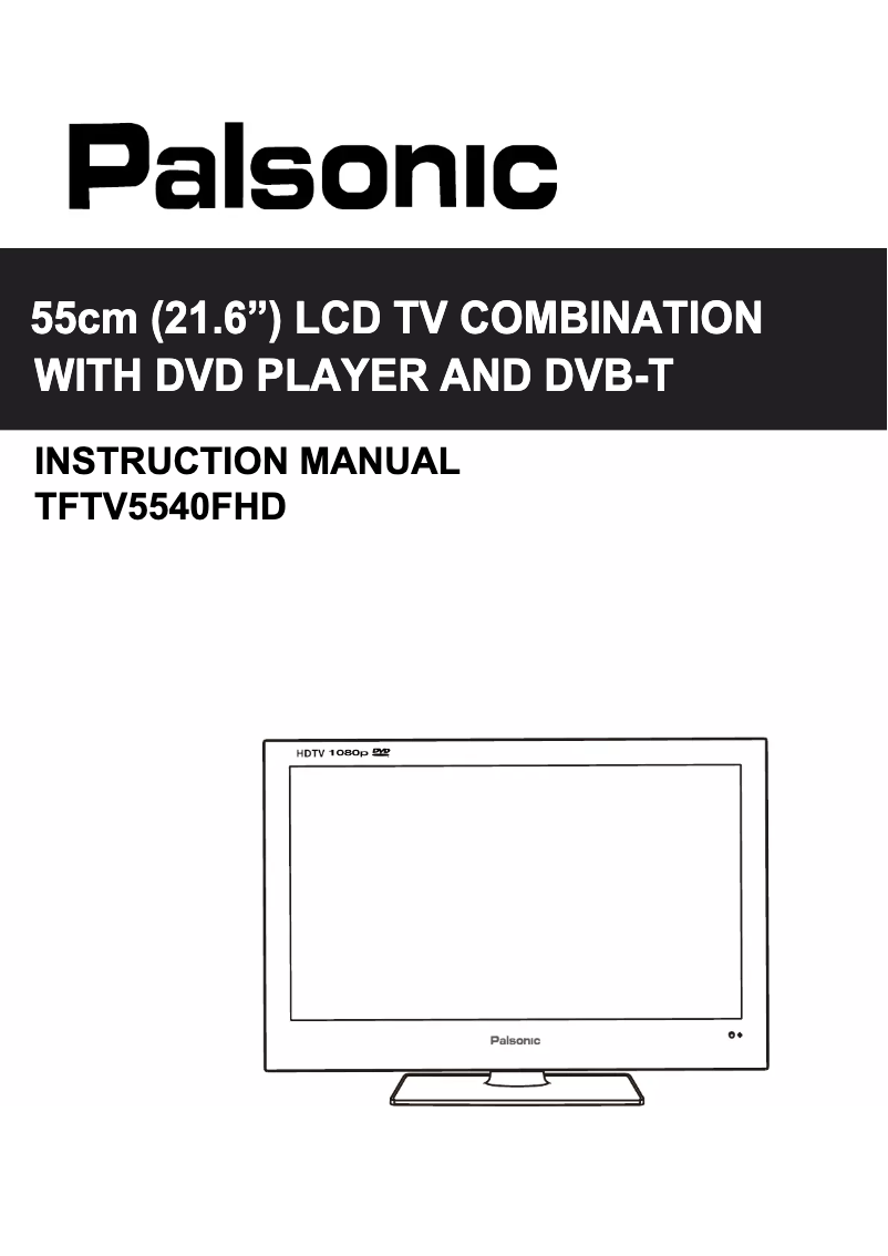 Page n°1 - Manuel utilisateur Palsonic TFTV5540FHD