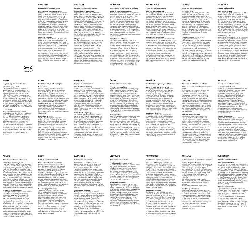 Page 1 de la notice Manuel utilisateur Ikea Morgedal Single