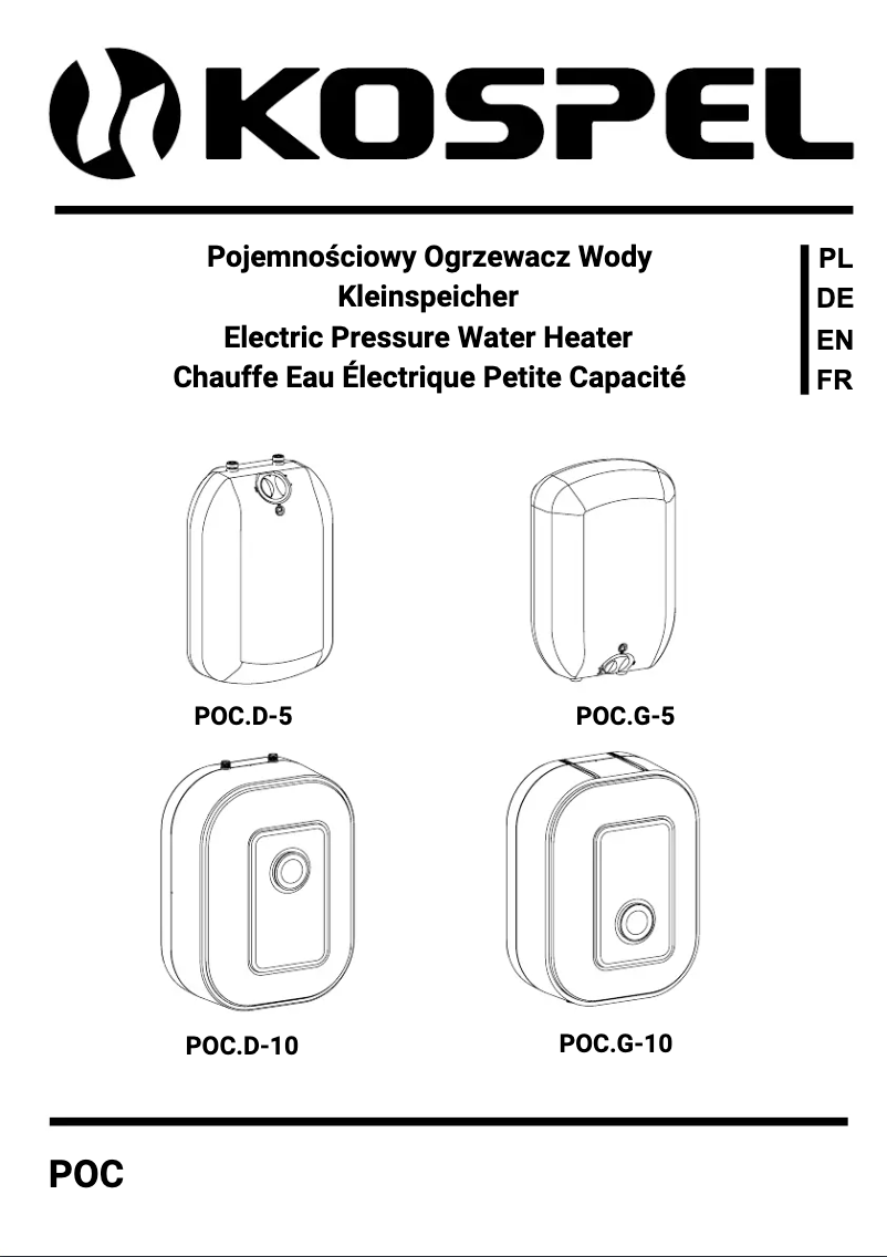 Imagen de la primera página del manual del dispositivo POC.G-10